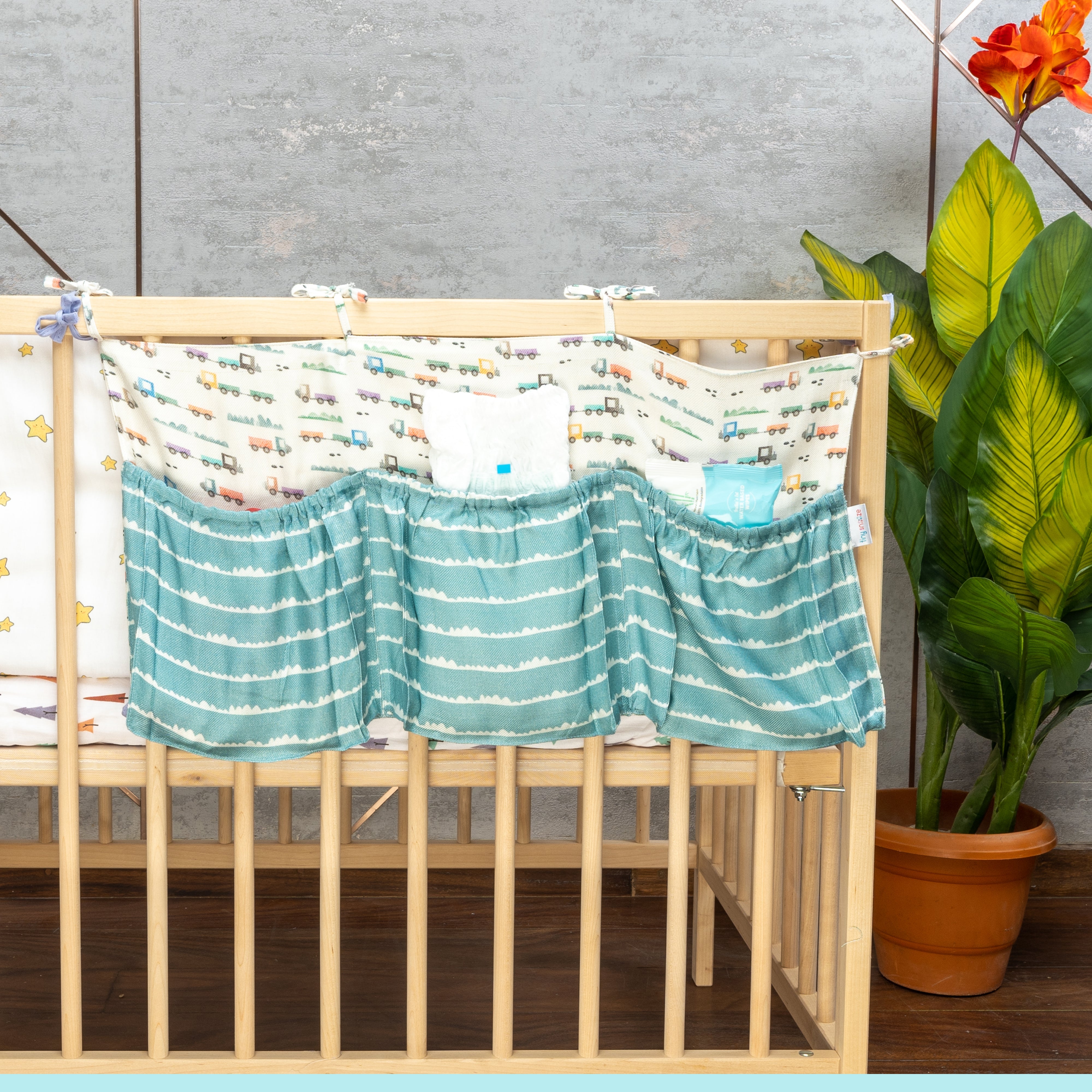 Traffic Jam Cot Pocket/Organisers