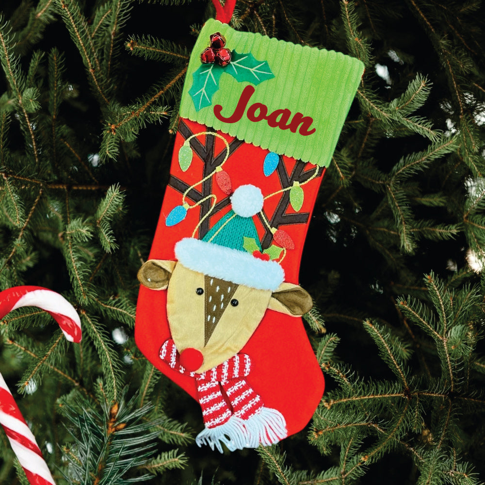 Luxury Mistletoe Stocking (Reindeer)