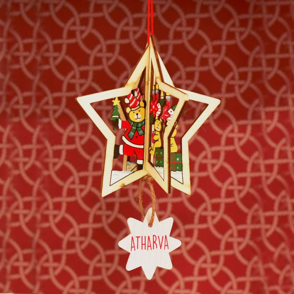 Personalised Hand Painted Wooden Charms - Set Of 8