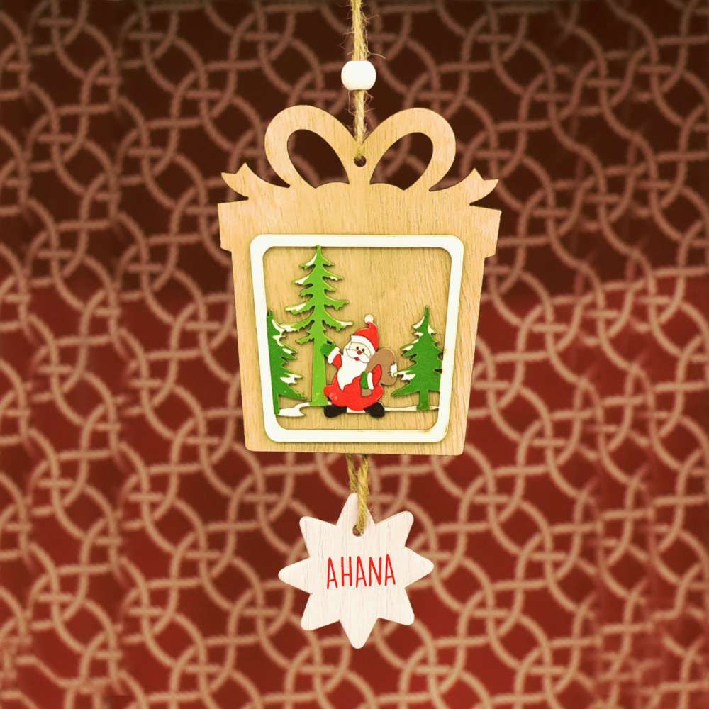 Personalised Hand Painted Wooden Charms - Set Of 8