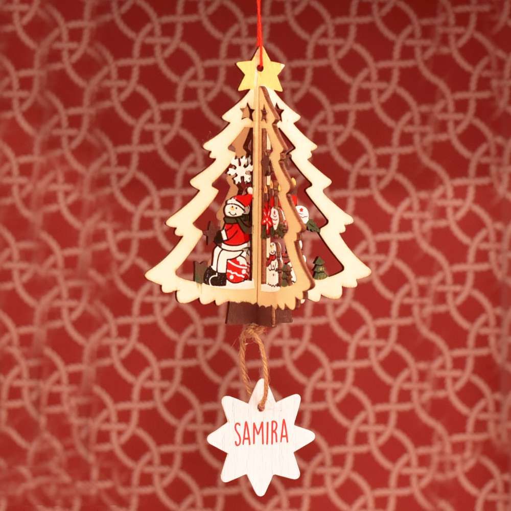 Personalised Hand Painted Wooden Charms - Set Of 8