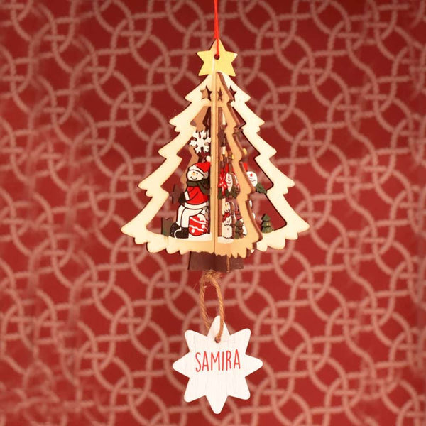 Personalised Hand Painted Wooden Charms - Set Of 8