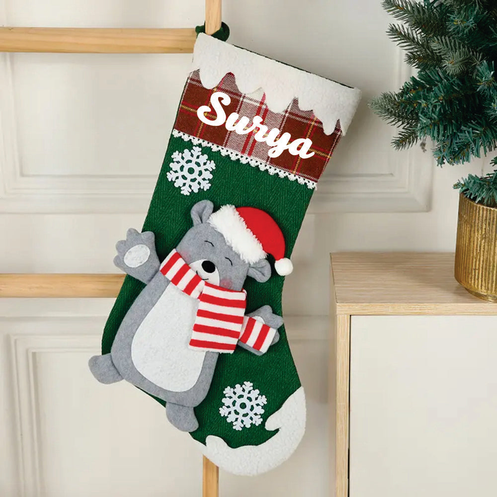 Snowflake Magic Stocking (Polar Bear)