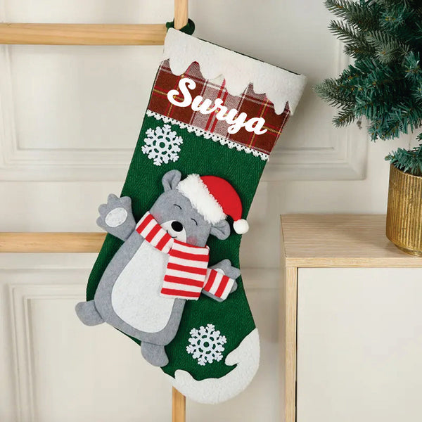 Snowflake Magic Stocking (Polar Bear)