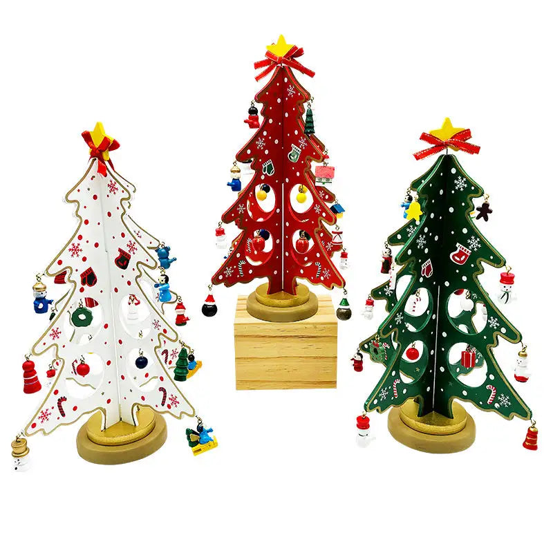 Green 3D DIY Winter Wonderland Tree with 20 Ornaments