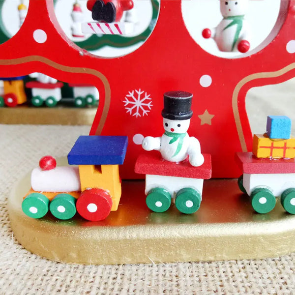 Red DIY Merry Mistletoe Tree with 21 Ornaments