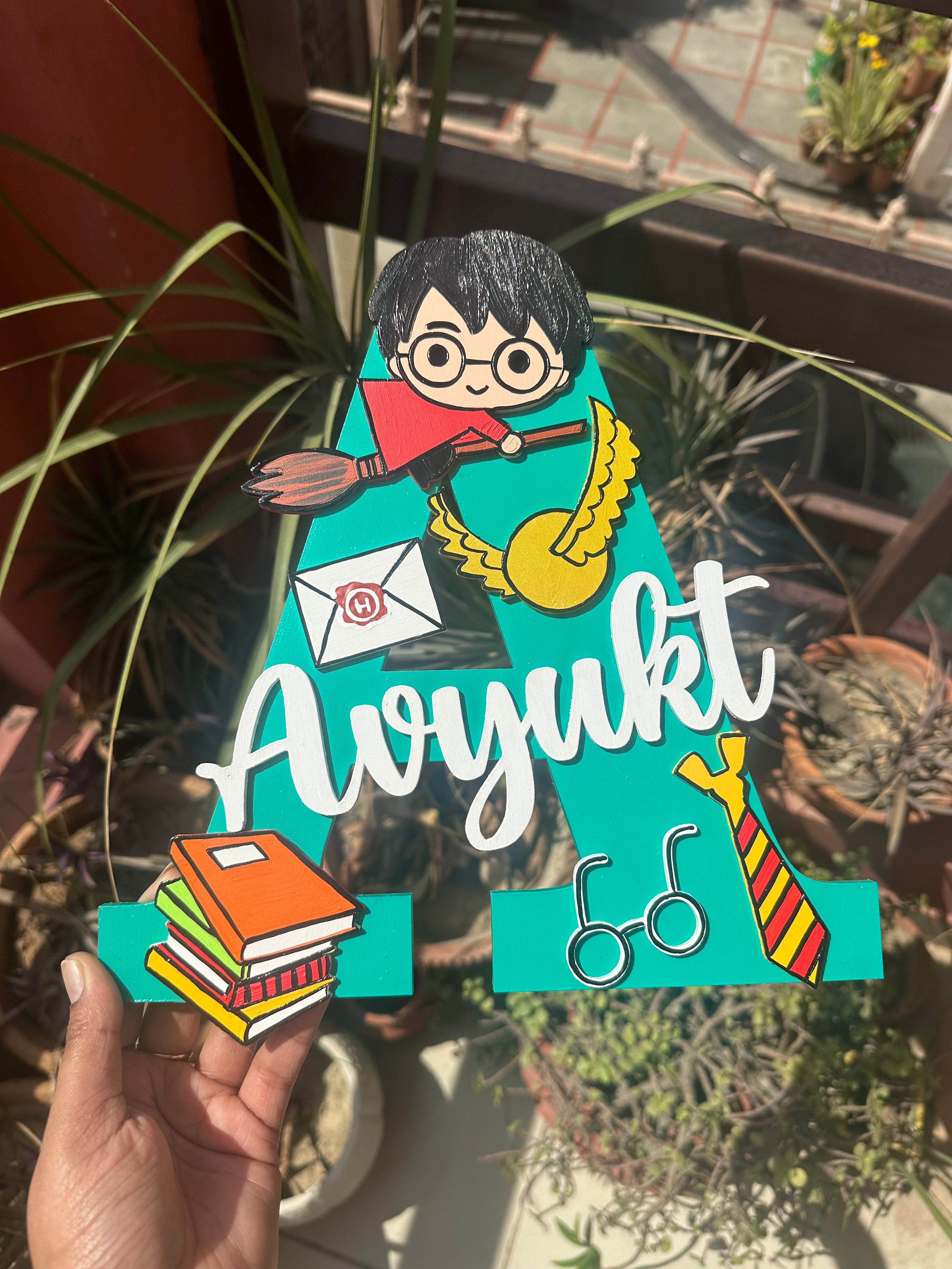 Harry Potter Customized Home Decor Name Plate