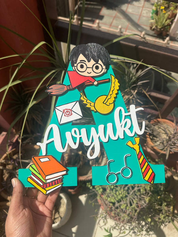 Harry Potter Customized Home Decor Name Plate