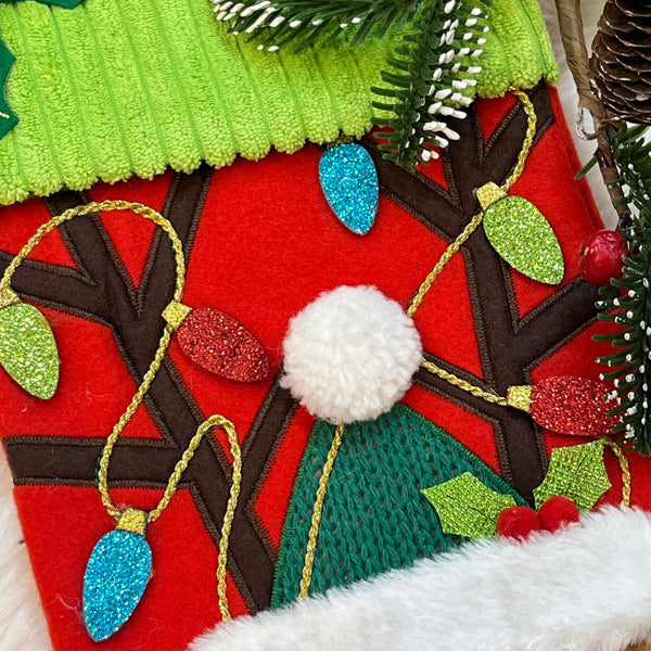Luxury Mistletoe Stocking (Reindeer)