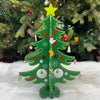 Green 3D DIY Glittering Tree with 20 Ornaments