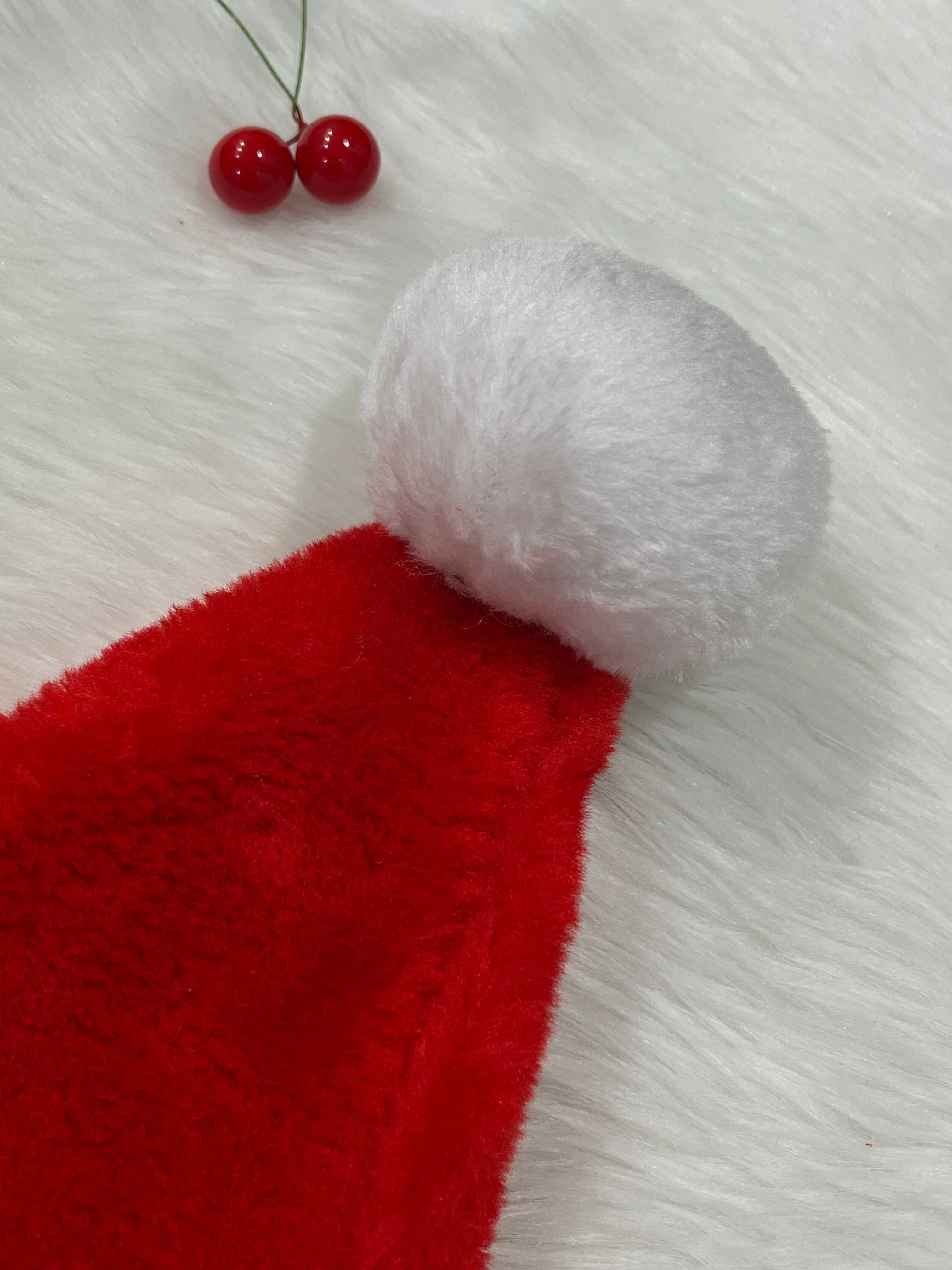 Thick Plush Christmas Santa Hat (Adults)