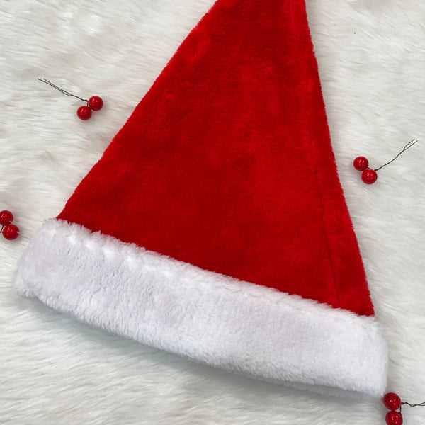Thick Plush Christmas Santa Hat (Adults)