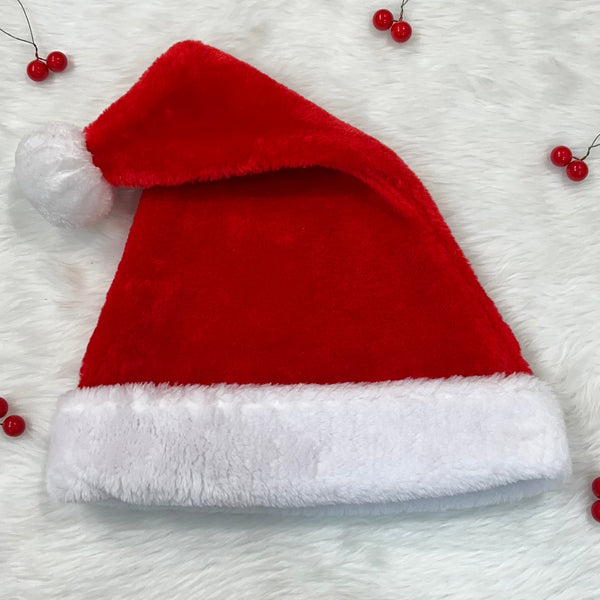 Thick Plush Christmas Santa Hat (Adults)
