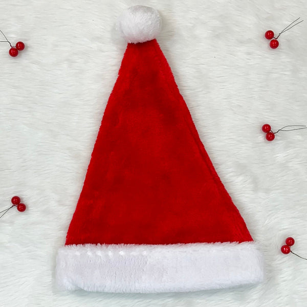 Thick Plush Christmas Santa Hat (Adults)