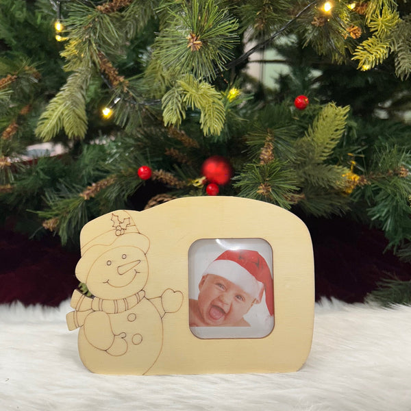 Wooden DIY Photo Case With Paints (Set of 6)