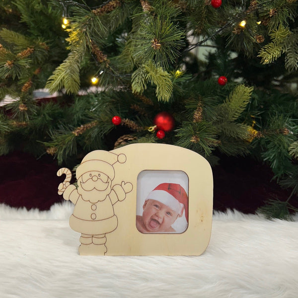 Wooden DIY Photo Case With Paints (Set of 6)