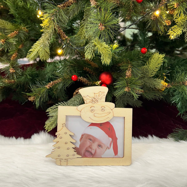 Wooden DIY Photo Case With Paints (Set of 6)