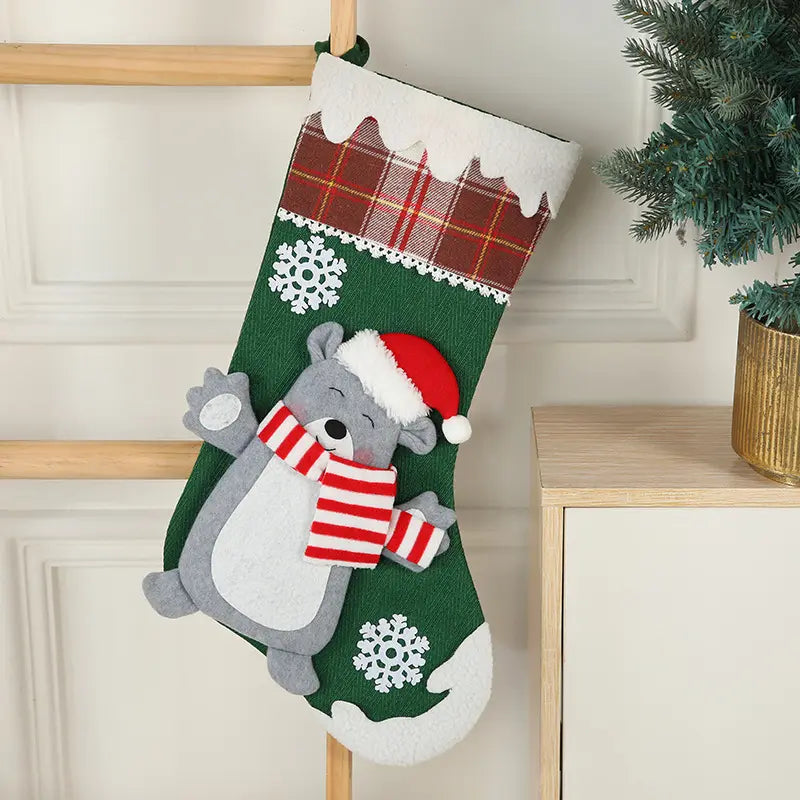Snowflake Magic Stocking (Polar Bear)