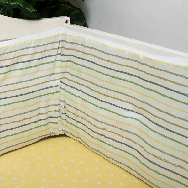 Yellow Mellow Organic Cot Bumper/Pillow