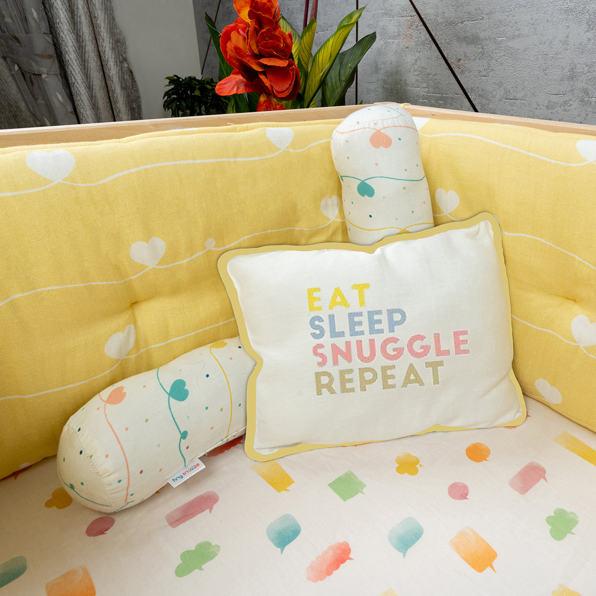 Organic Pillow & BolstersHearts MOMACADO BABY