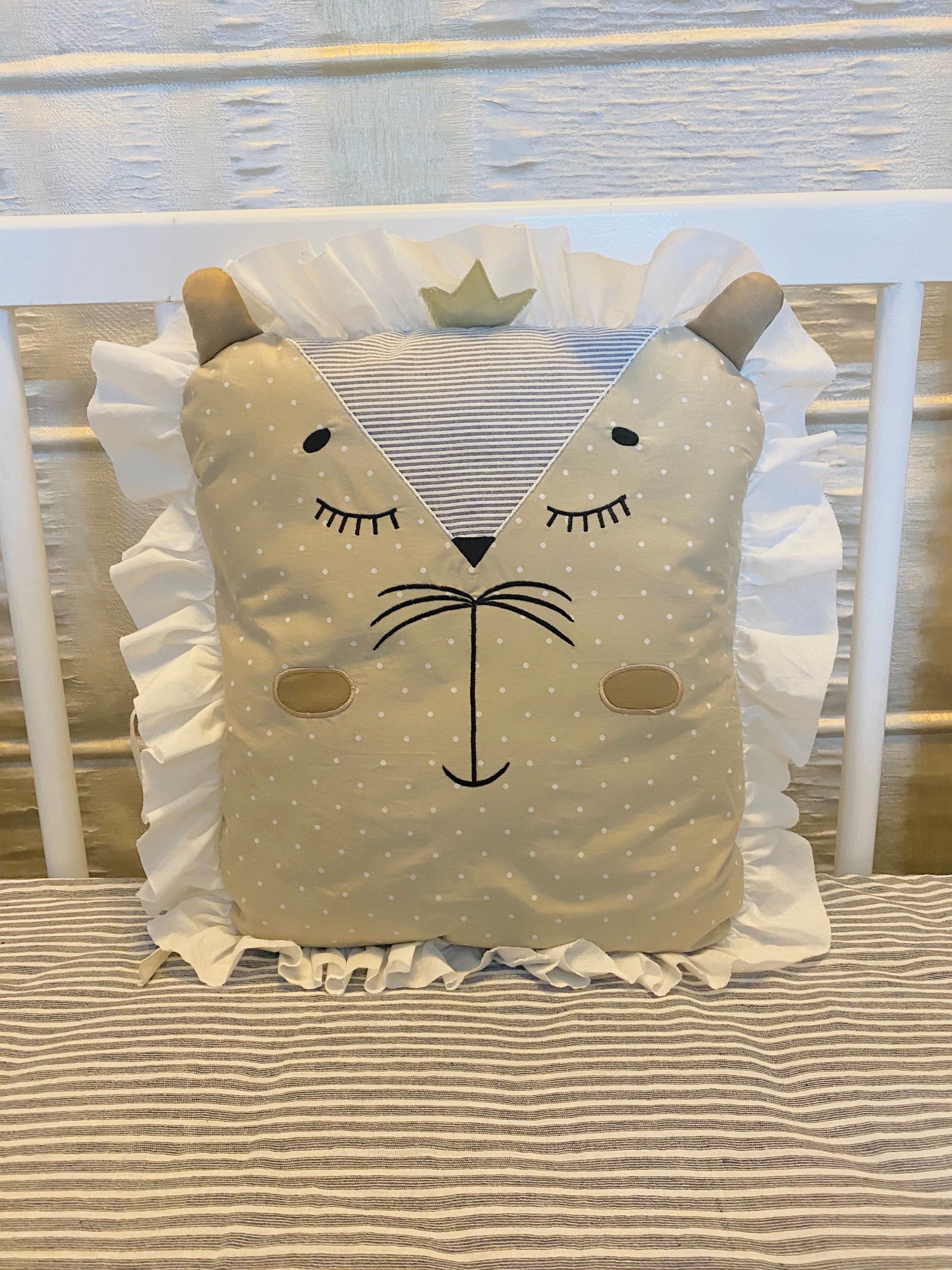 Animal Cot Bumper/Bed Pillows (Pack of 4 pillows)