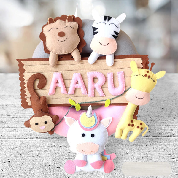 Personalized Nursery Decor: Unique Name Plate Wall Hanging 