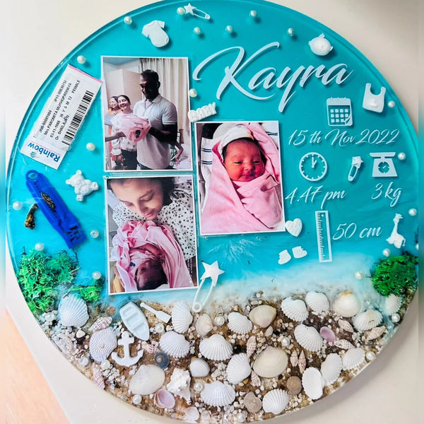 Celebrate Your Baby's Firsts: Custom Birth Detail Frames