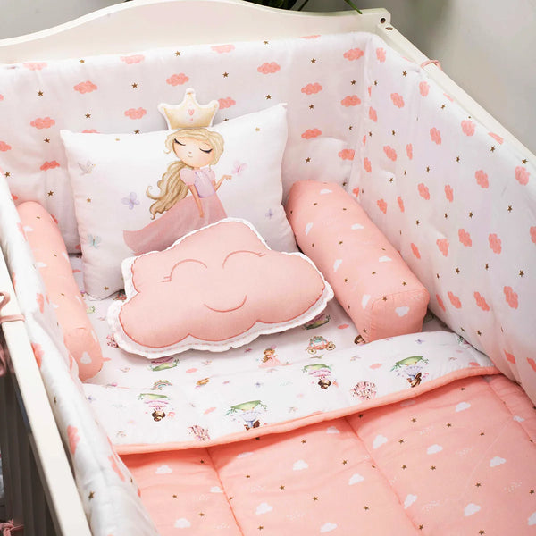 Fairytale Cot Bedding Set-5 Pcs