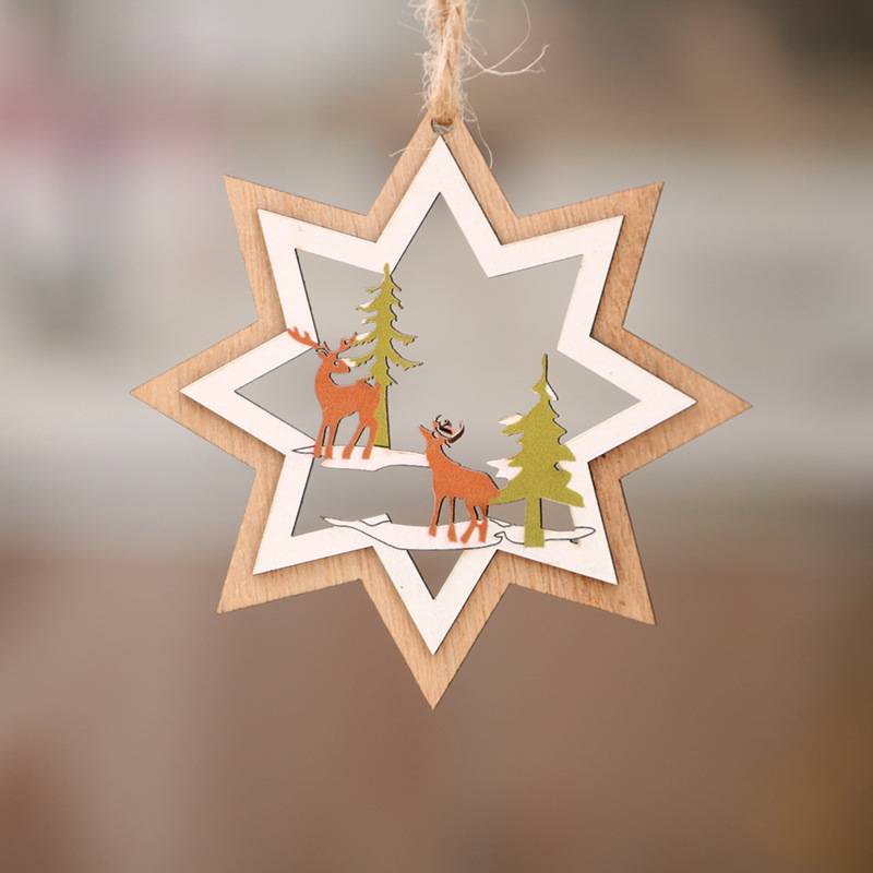 Personalised Hand Painted Wooden Charms - Set Of 8