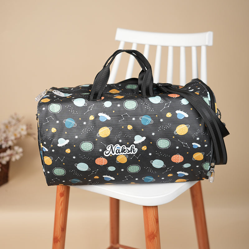 Space Personalized Kids Duffel Bag