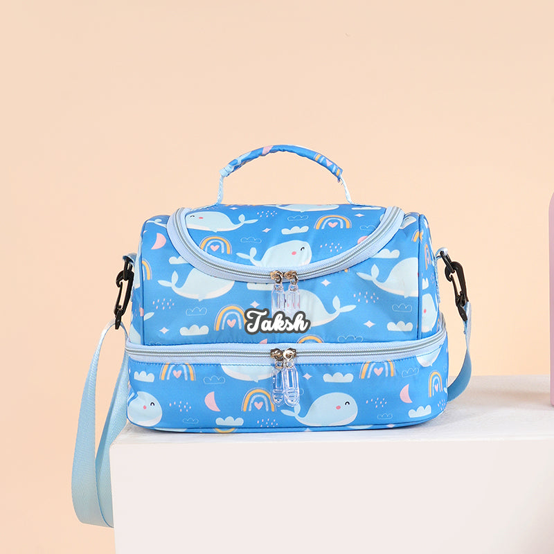 Whale Personalized  Kids Lunch Bag 