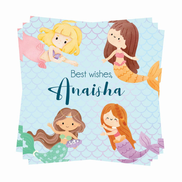Gift tags Square - Mystic Mermaid