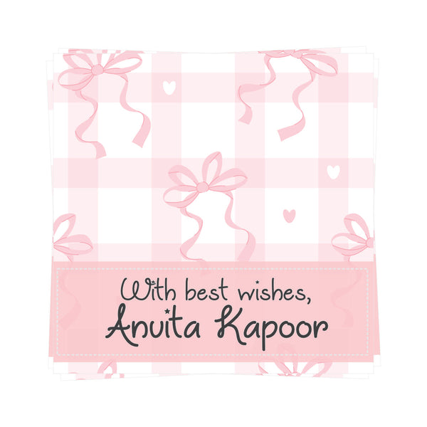 Gift tags Square - Pretty Bows