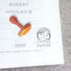 Book stamp - Girl with specs