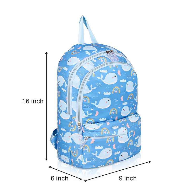 Customized Whale Printed Kids Backpack