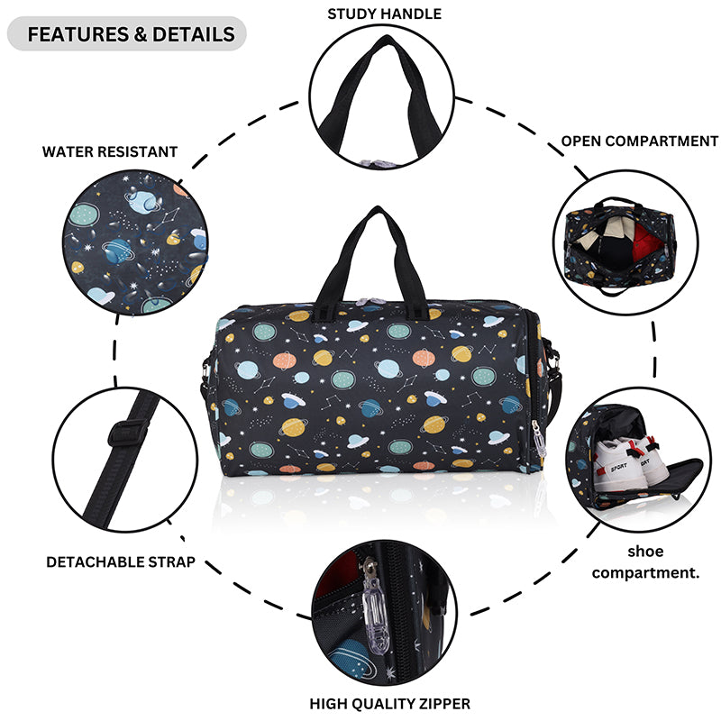 Space Personalized Kids Duffel Bag