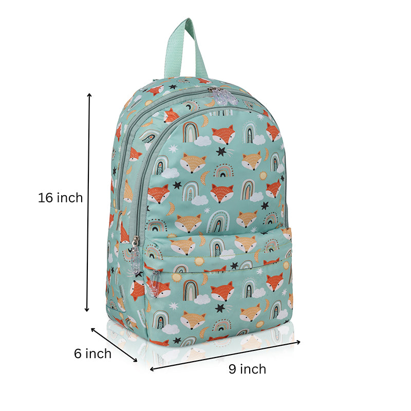 Customized Fox Printed Kids Backpack