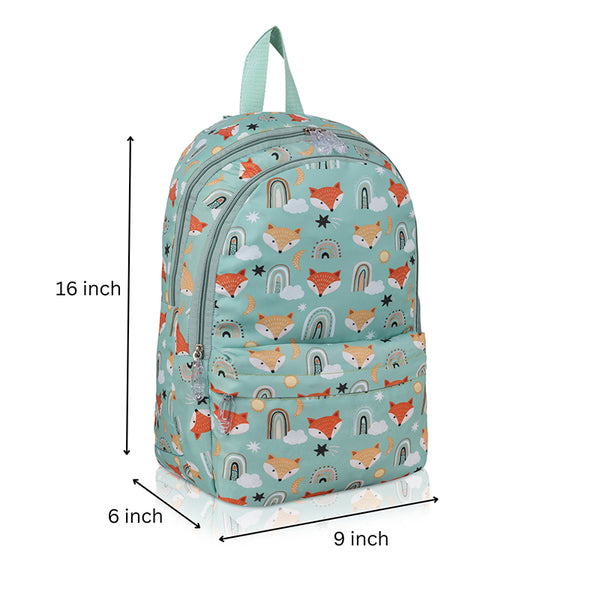 Customized Fox Printed Kids Backpack