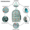 Customized Fox Printed Kids Backpack
