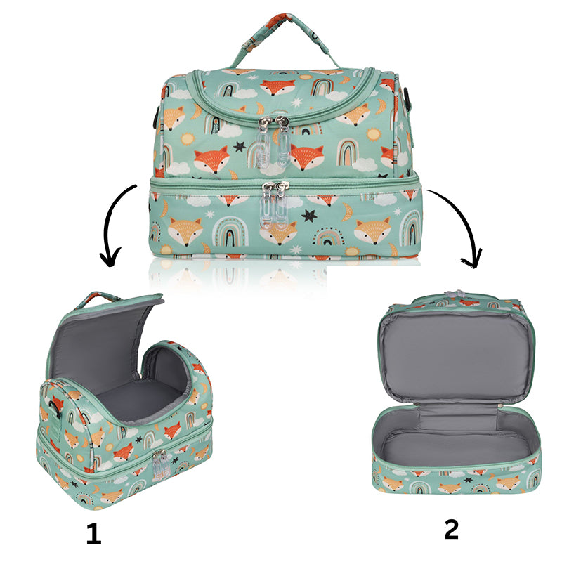 Fox Personalized Kids Lunch Bag