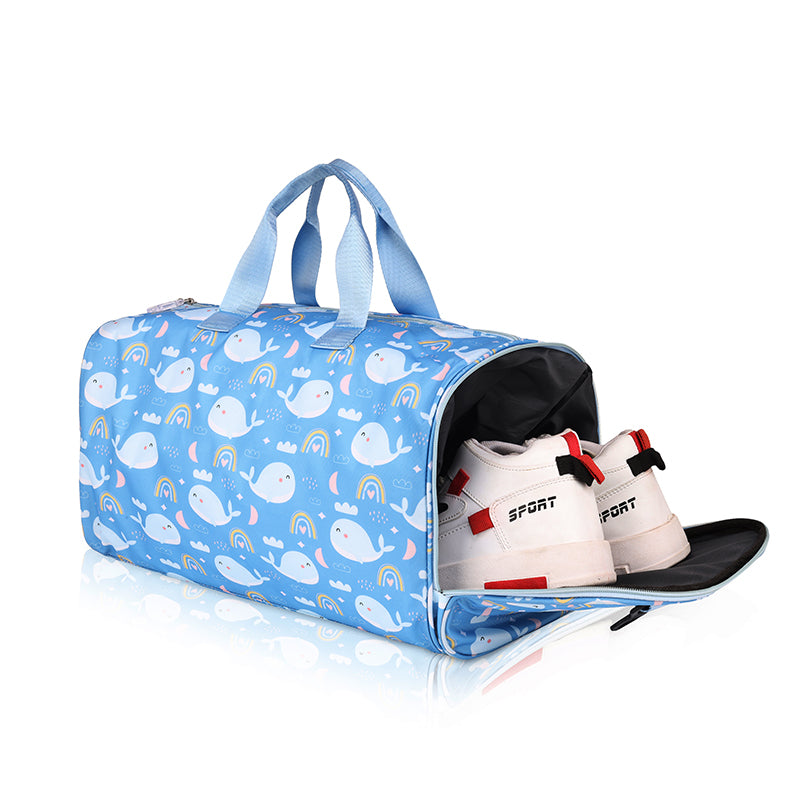 Whale Personalized Kids Duffel Bag