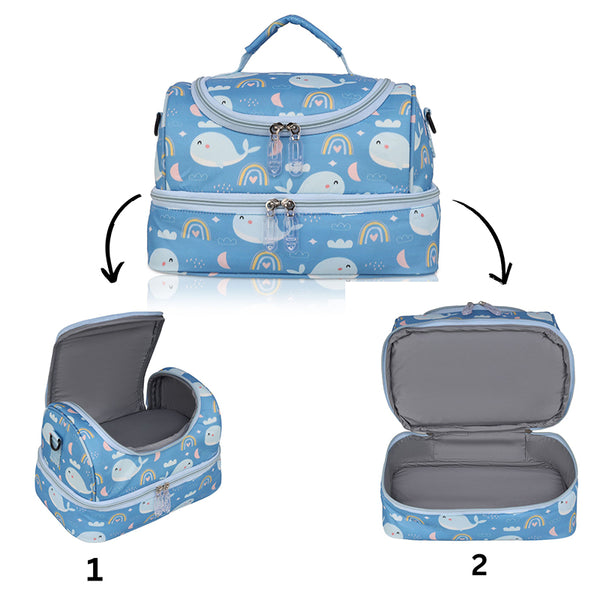 Whale Personalized  Kids Lunch Bag 