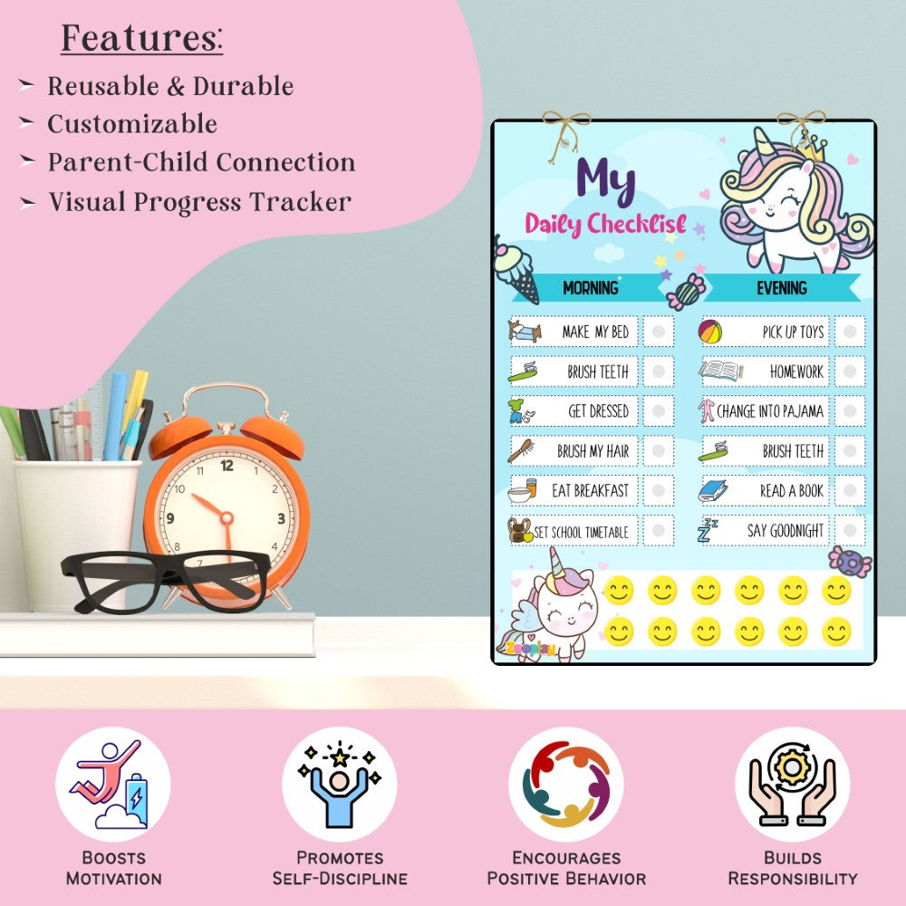 Daily Responsibility Chart  –  Unicorn Sparkle