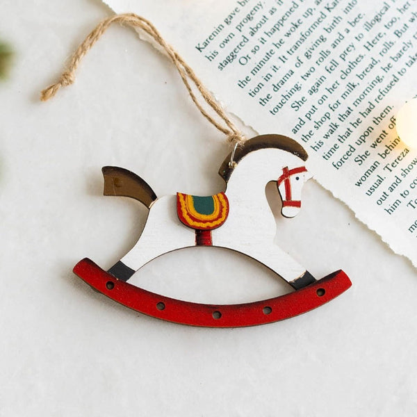 Colourful Wonders of Christmas Ornaments- Rocking Horse