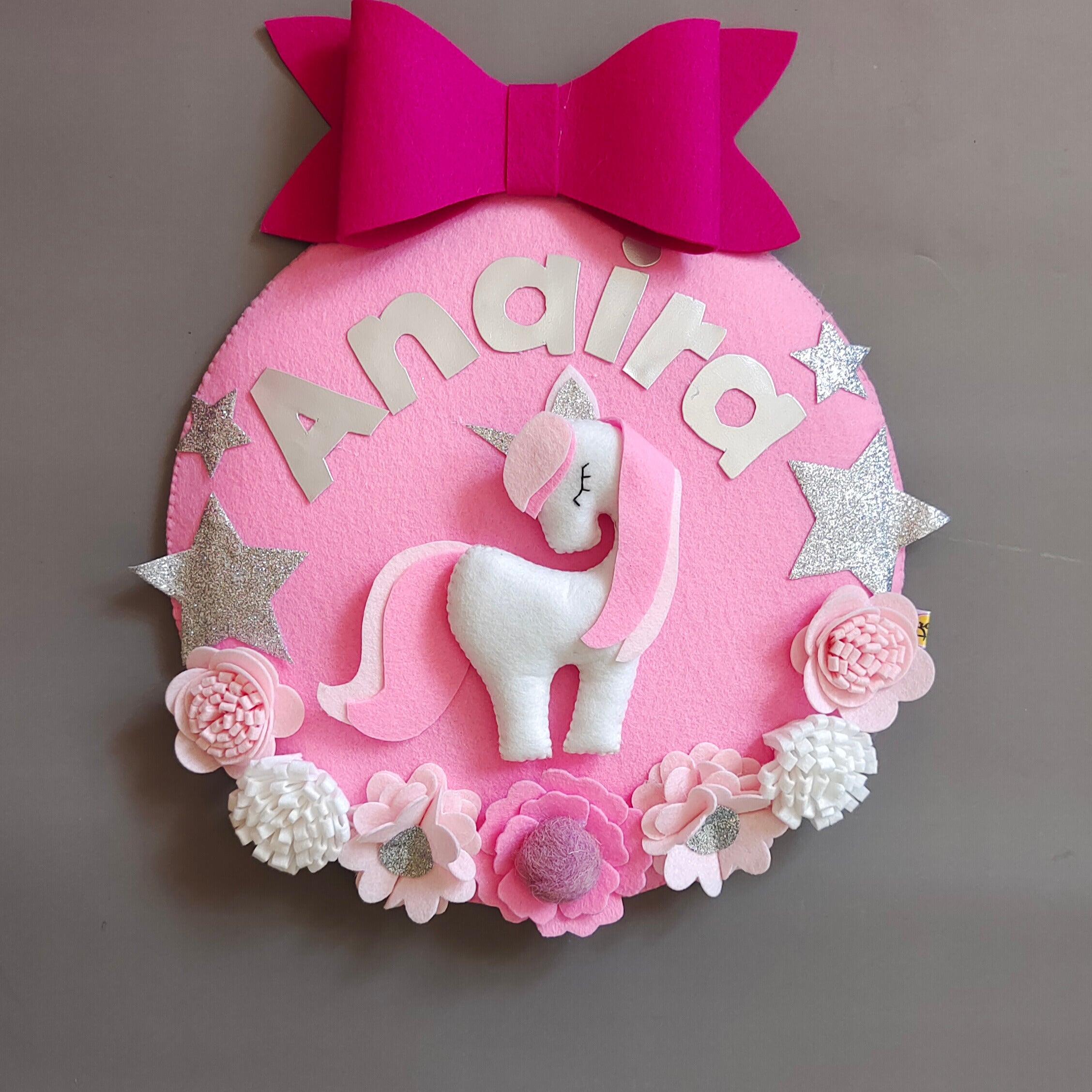 Unicorn Love wall decor  Customized Name Plate Wall Hanging