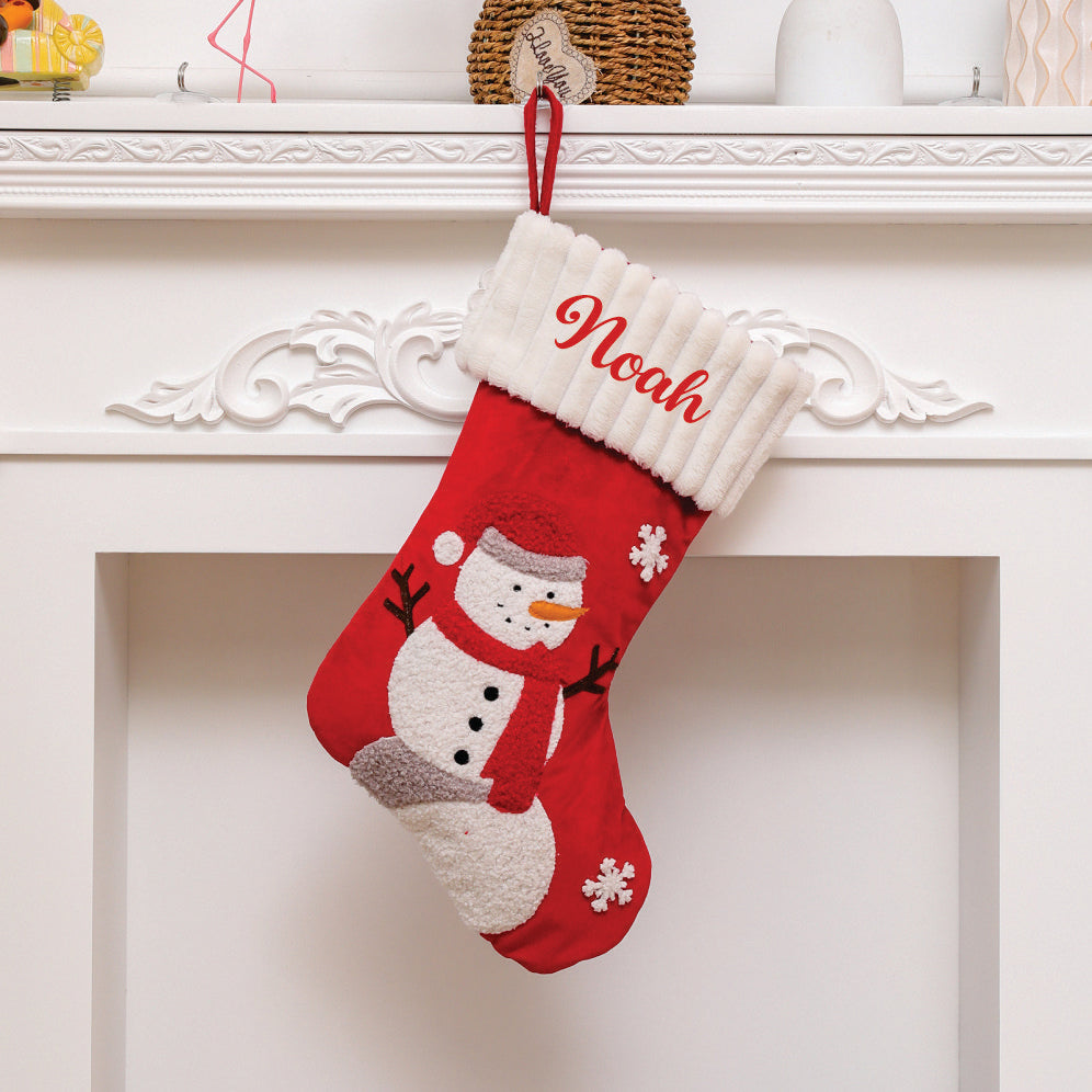 Santa and Frosty Festive Stocking- Set of 2