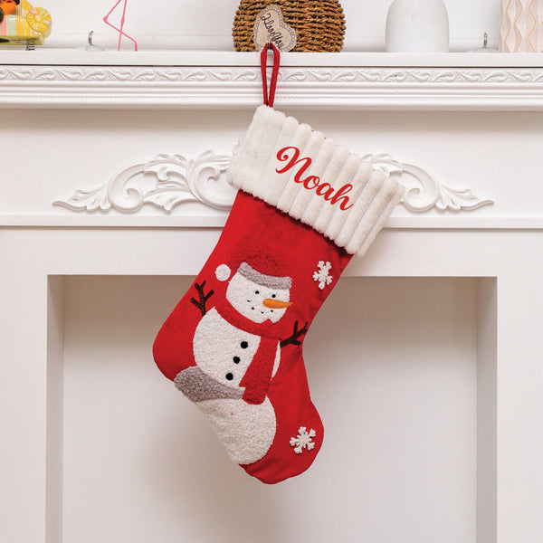 Santa and Frosty Festive Stocking- Set of 2