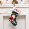 Santa and Frosty Festive Stocking- Happy Santa