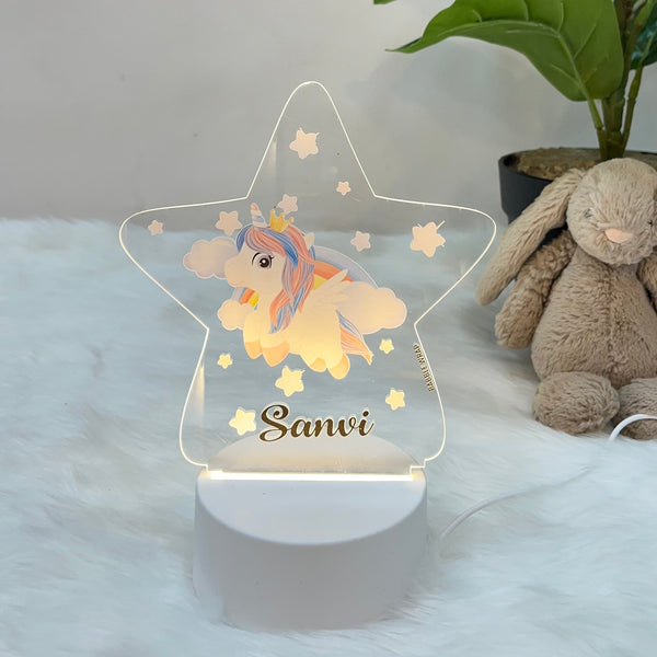Acrylic LED Night Lamp - Unicorn Radiance