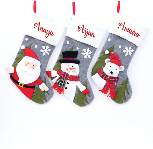 Winter Wonderland Stockings- Snowy Snowman